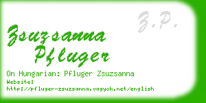 zsuzsanna pfluger business card